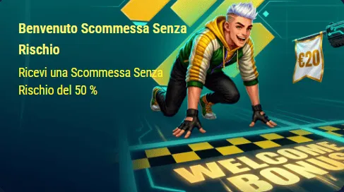 Benvenuto scommessa senza rischio 50 percento