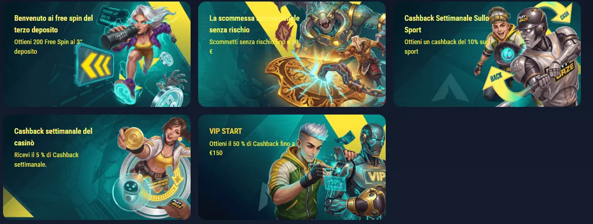 Promozioni Playbaze Casino 3